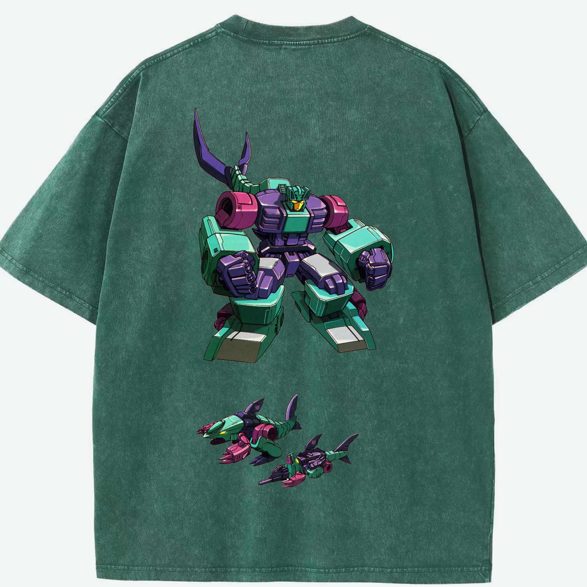 （画像用）  綿100% ヴィンテージ風 半袖Tシャツ（背面プリント）